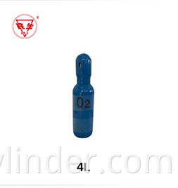 40l oxygen gas cylinder used for industry and medical